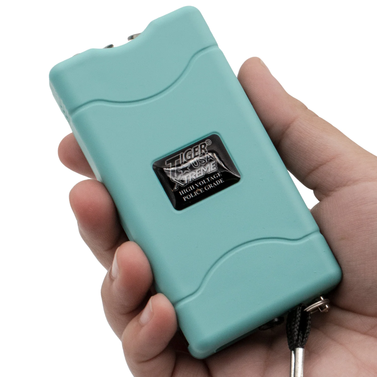 ThugBusters Xtreme mini stunner teal in hand | ThugBusters ThugBusters Xtreme mini stunner teal in hand