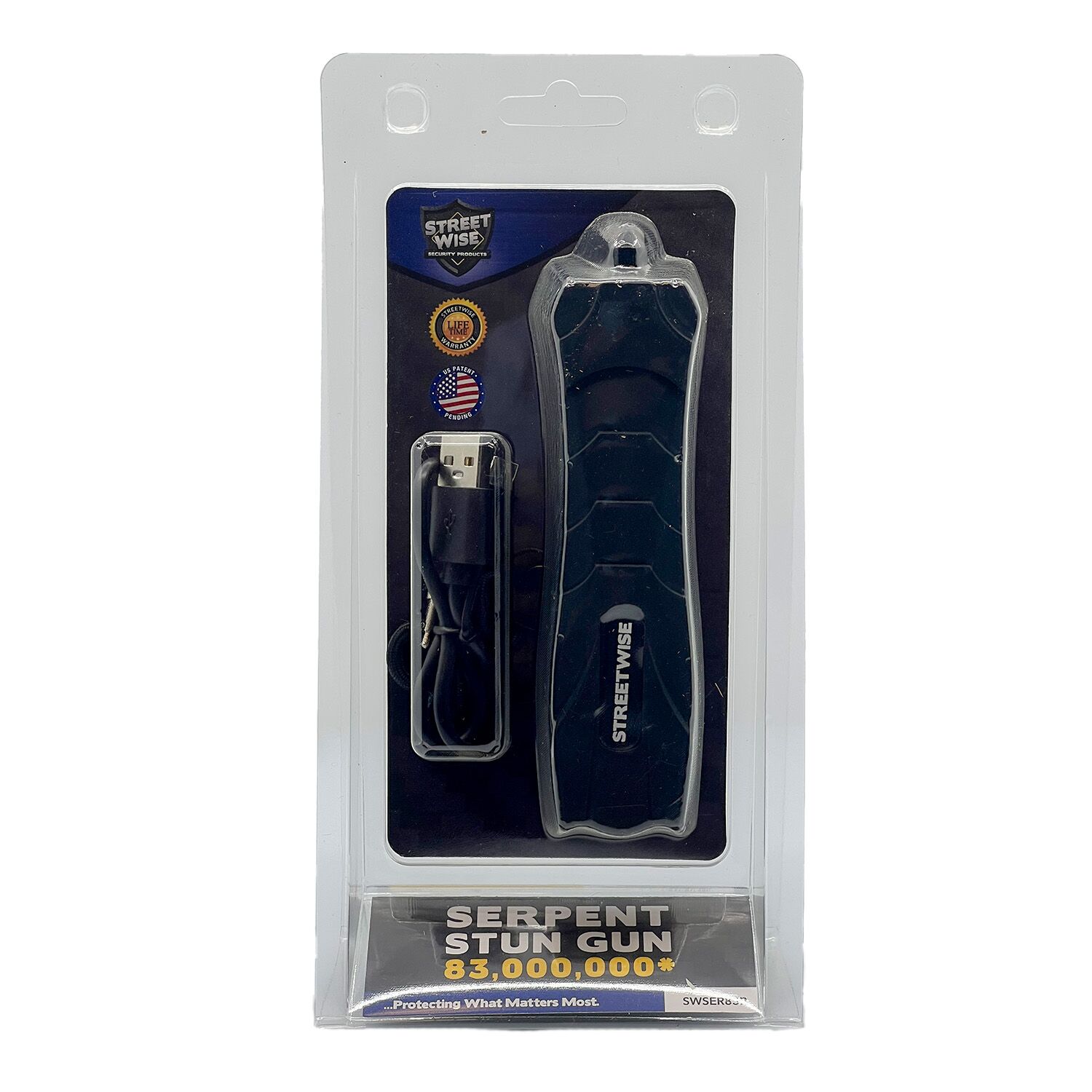 Streetwise Serpent Stun Gun Black Box | ThugBusters Streetwise Serpent Stun Gun Black Box