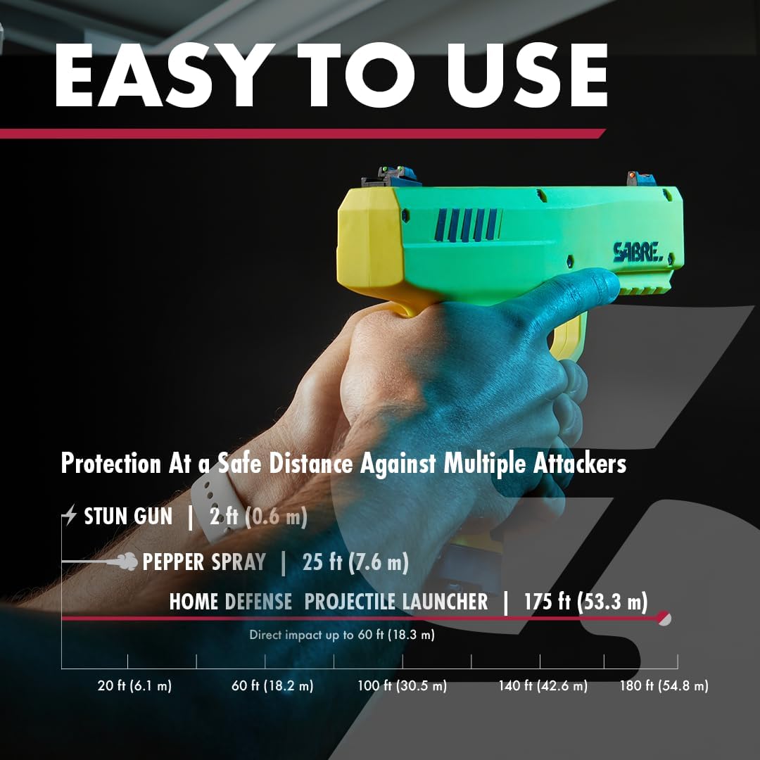 Saber Pepper Launcher easy to use | ThugBusters Saber Pepper Launcher easy to use