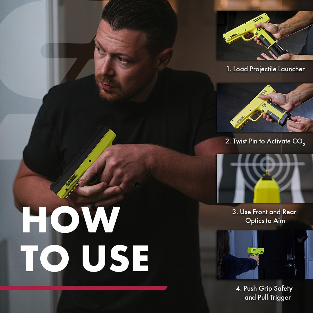 Saber Pepper Launcher how to use | ThugBusters Saber Pepper Launcher how to use