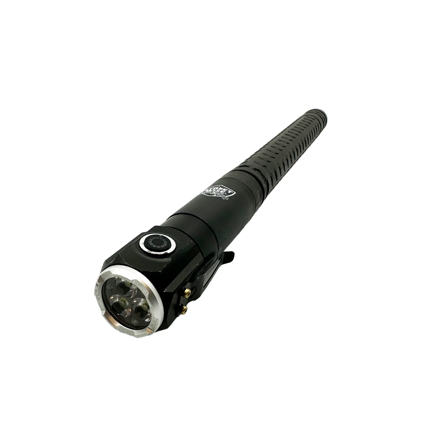 20 inch expandable baton with flashlight light end | ThugBusters 20 inch expandable baton with flashlight light end