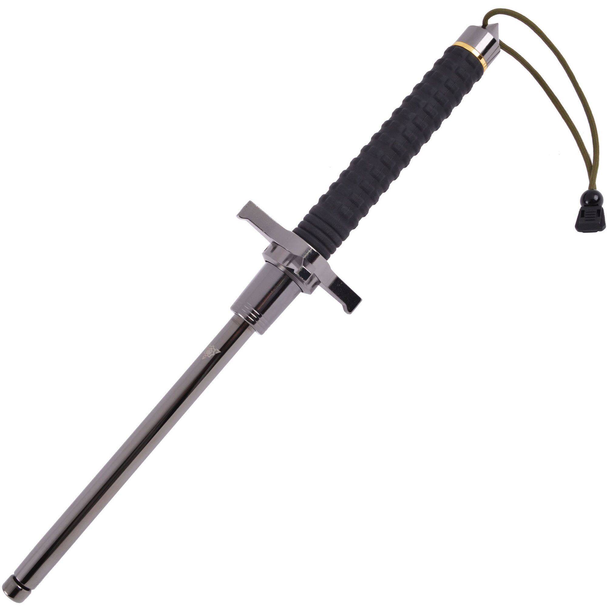 Baton with Cross Guard Handle full view | ThugBusters Baton with Cross Guard Handle full view