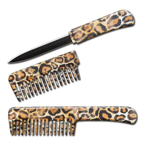 Comb Knife Leopard skin | ThugBusters Comb Knife Leopard skin