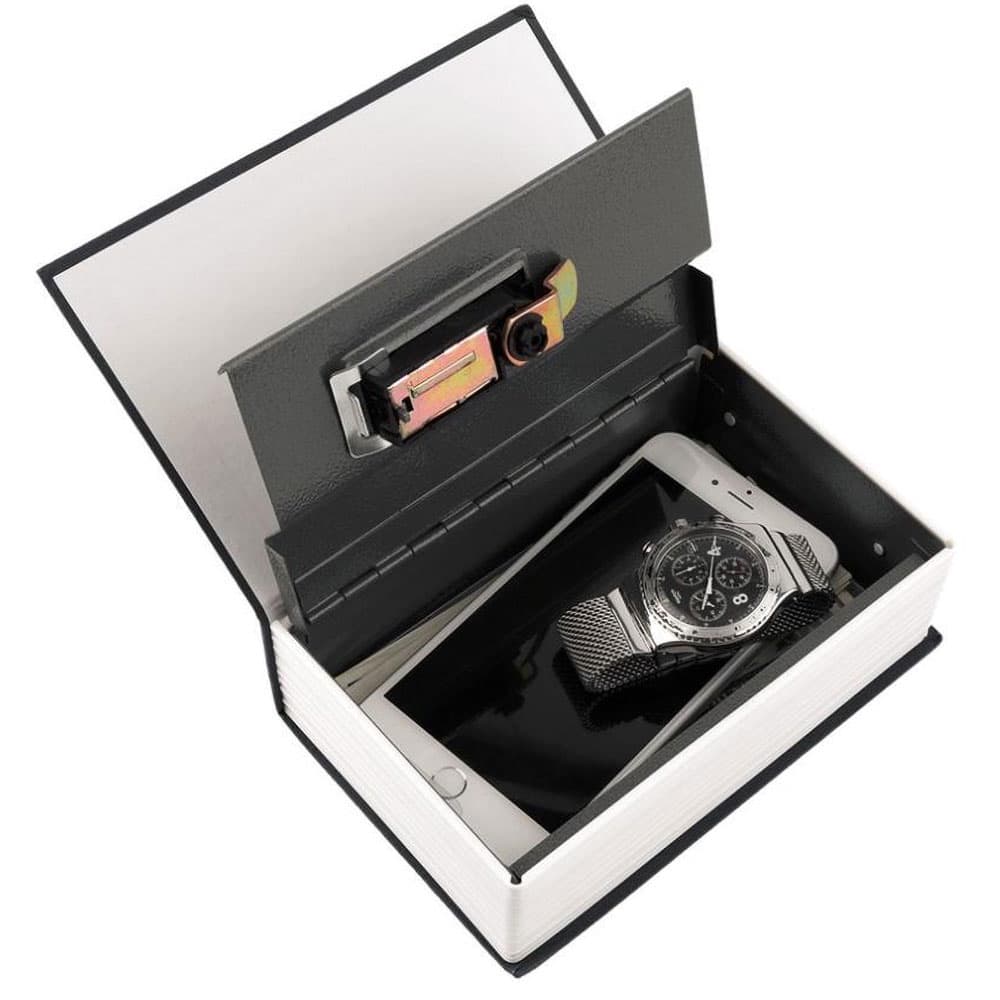 Key Locking Book Safe, Realistic Dictionary Design, Key Lock with 2 Keys Included, 9" x 5½" x 2" Interior, 1.7 lbs, Bookshelf Hidden Compartment Safe for Cash, Jewelry, Firearms and Documents - Image 4