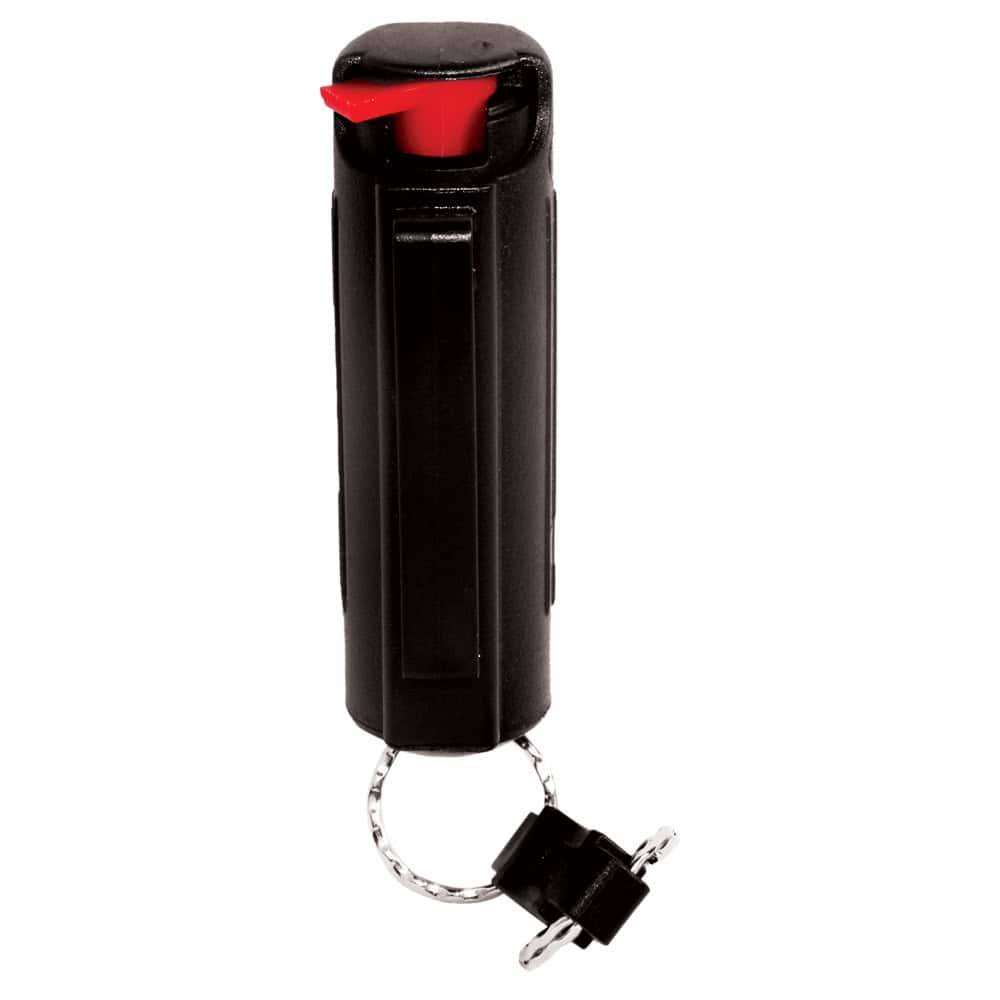 Pepper Shot Pepper Spray, 1.2% Major Capsaicinoids, 2 Million SHU, 0.5 oz, 6-8 Foot Range, 6-10 Bursts, Hard Protective Case, Belt Clip, Quick Release Keychain, UV Dye, Available in Black/Blue/Pink/Red - Image 2