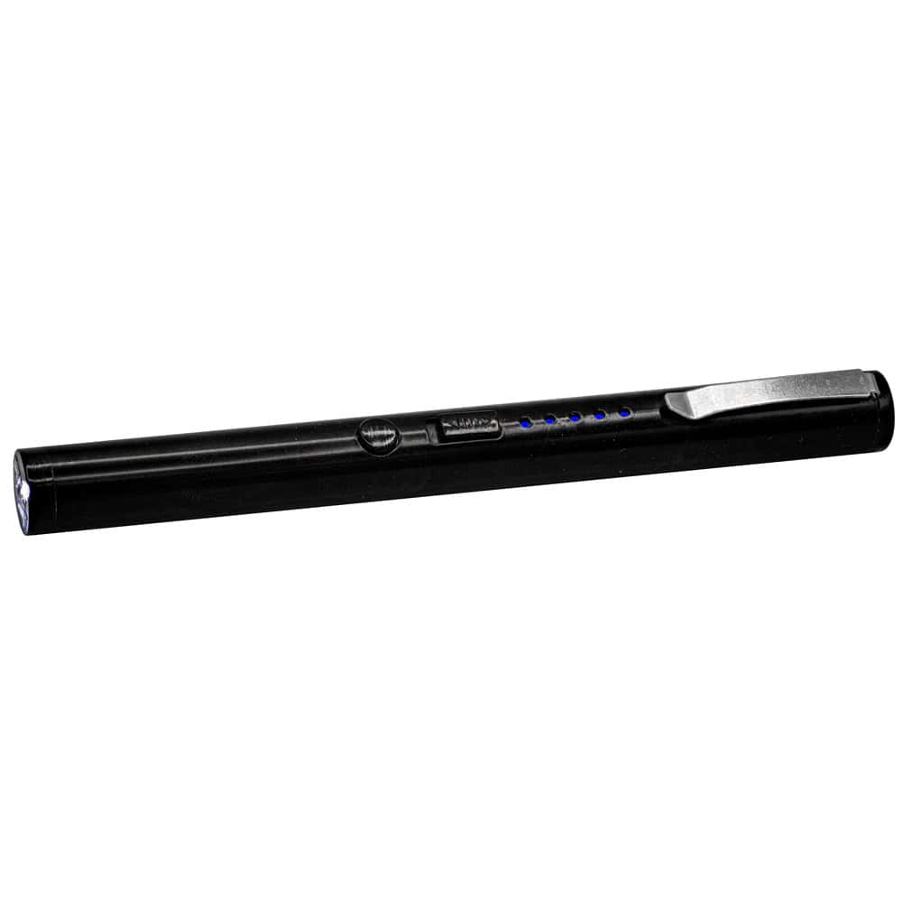 Premium Stun Pen with LED Light, 40 Million Volt Self Defense Pen, 80 Lumen Flashlight, USB Rechargeable, Stainless Steel Construction, Pocket Clip - Image 2