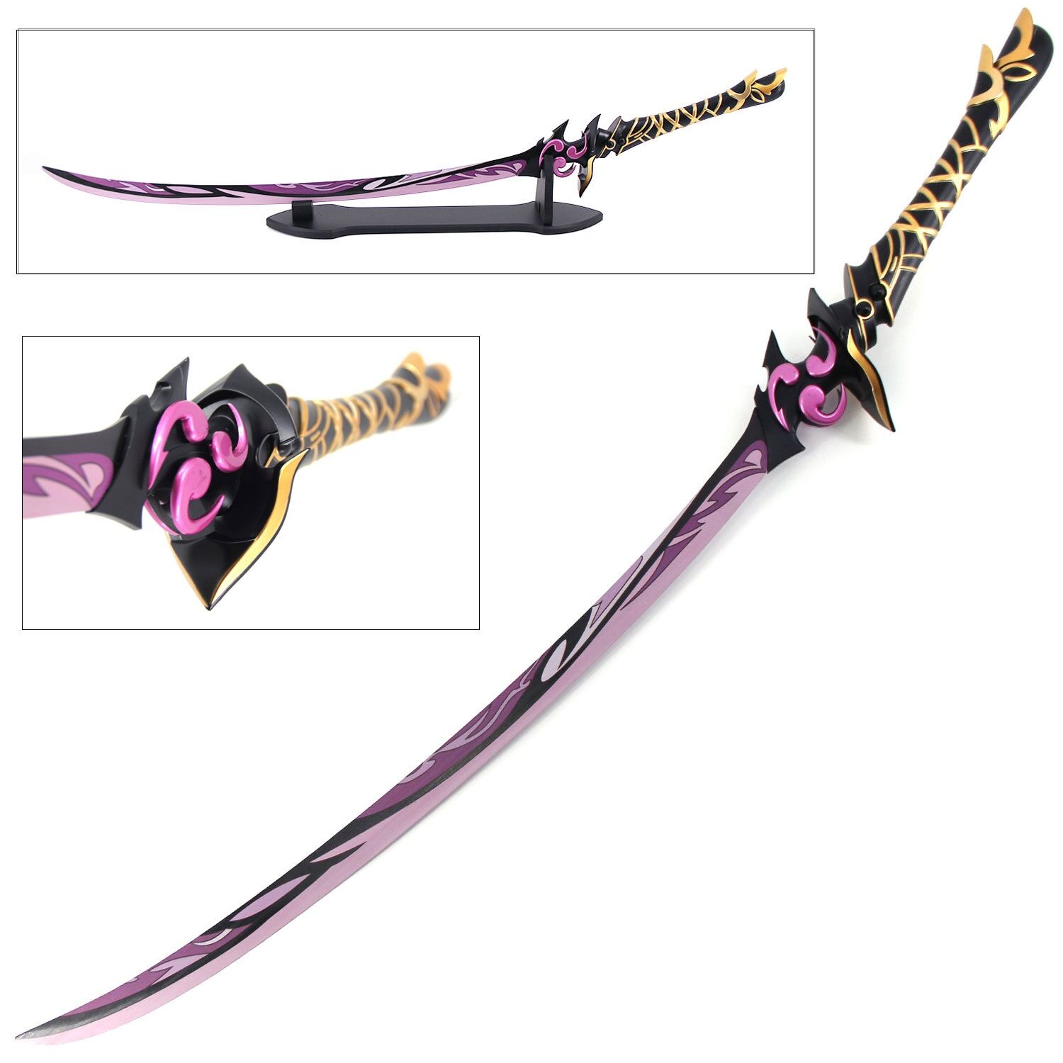 43" Musou Isshin Sword of Raiden Shogun with Display Table Stand
